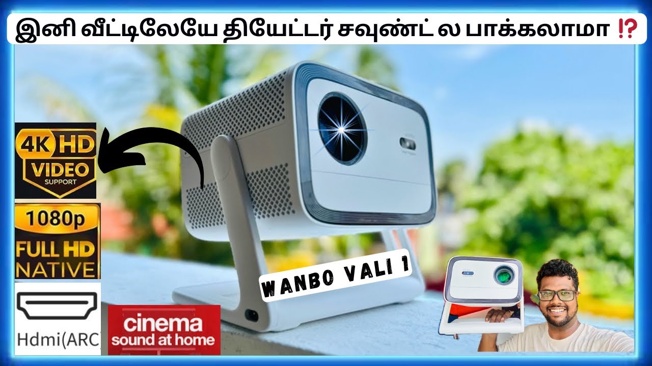 இனி வீட்டிலேயே Theatre Experience⁉️WANBO Vali 1 Gaming😮Projector Full Review🔥Tamil