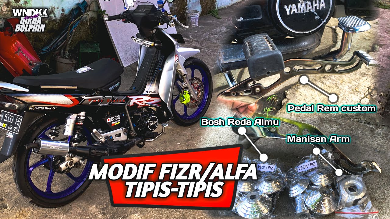 PEMANIS ITU PERLU‼️| Tutorial Pasang Pedal rem Custom dan Pemanis Fizr ‼️