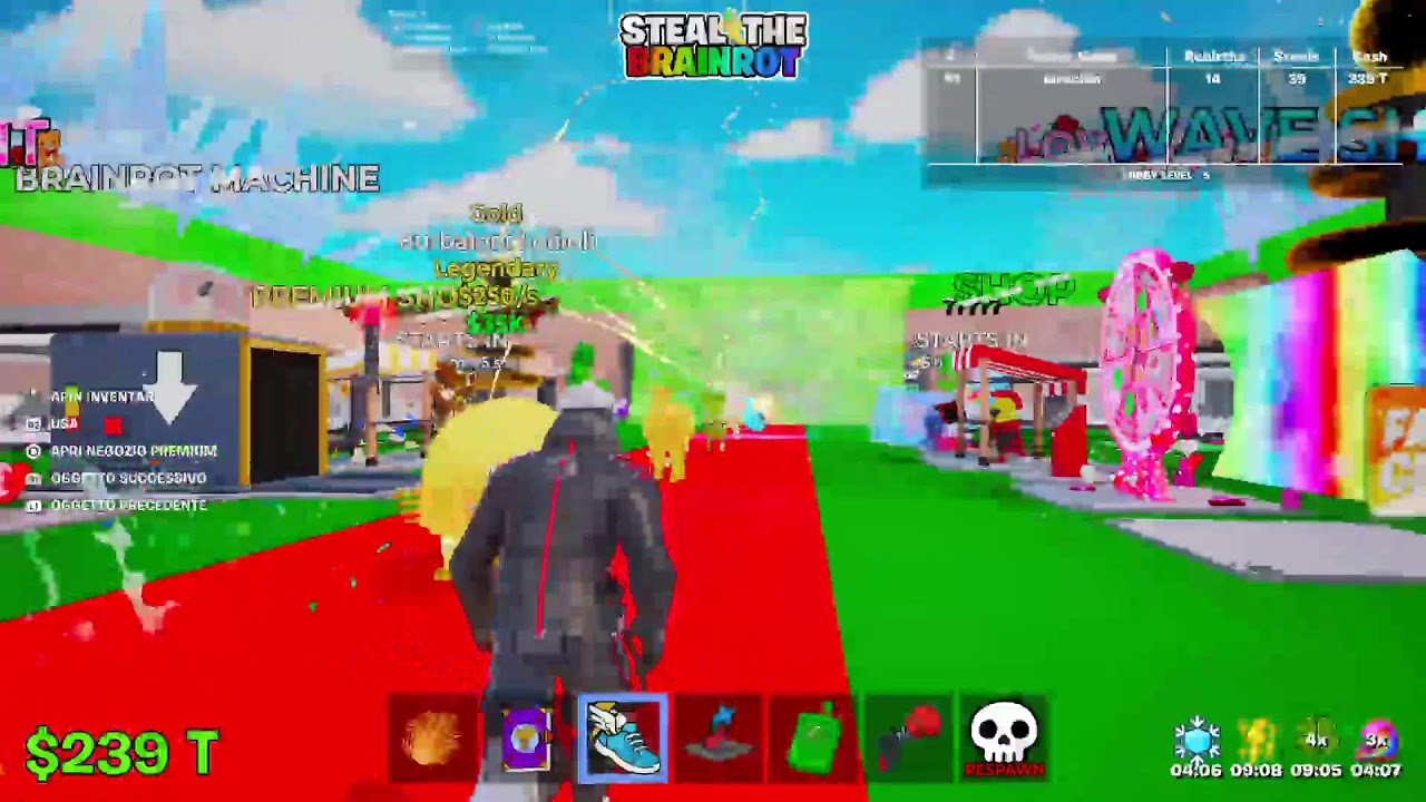 ANCHE OGGI ADMIN ABUSE STEAL THE BRAINROT + RANKED RELOAD FORTNITE
