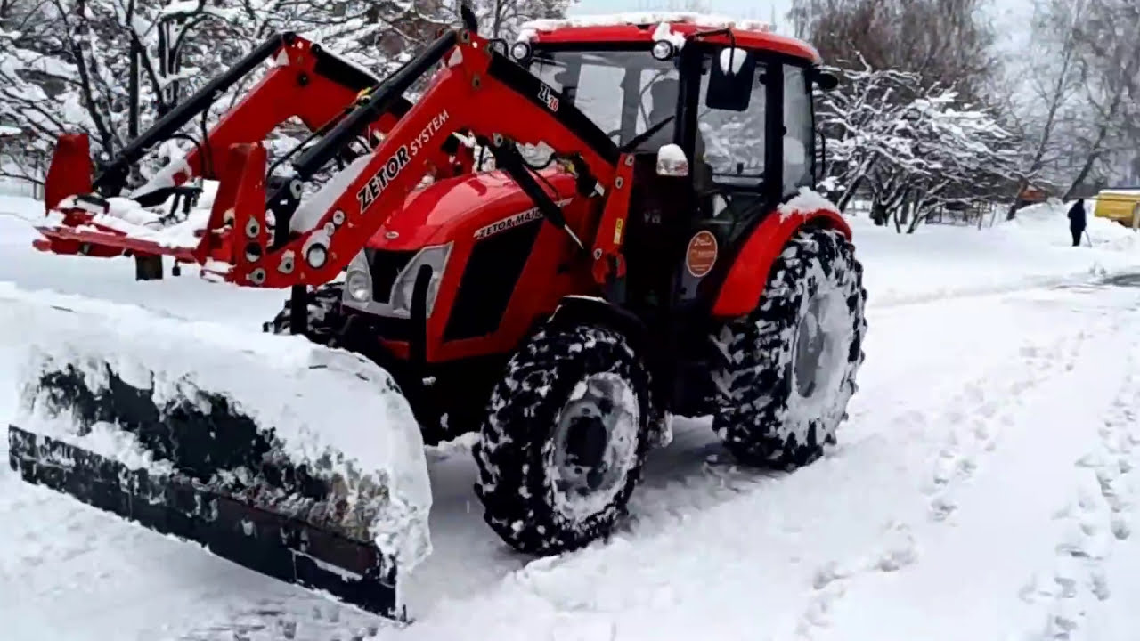 Zetor Major 80 очистка снігу / snow cleaning / Україна 20.12.17