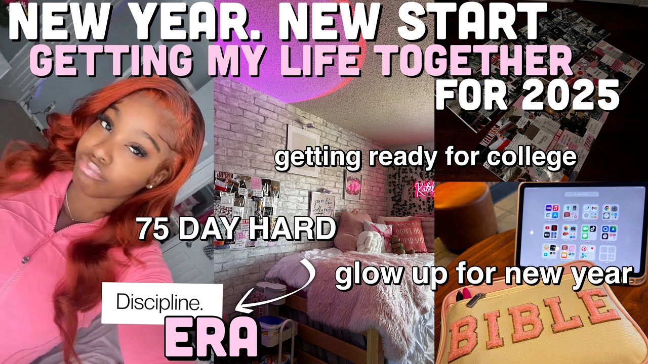 Getting My Life Together For 2025 | Vision boards, New goals, Move back to college ,chatting