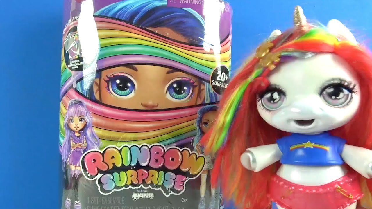 Megagroßes Rainbow Surprise Poopsie Girl Slime DIY 20 Überraschungen Poopsie Unicorn Puppe