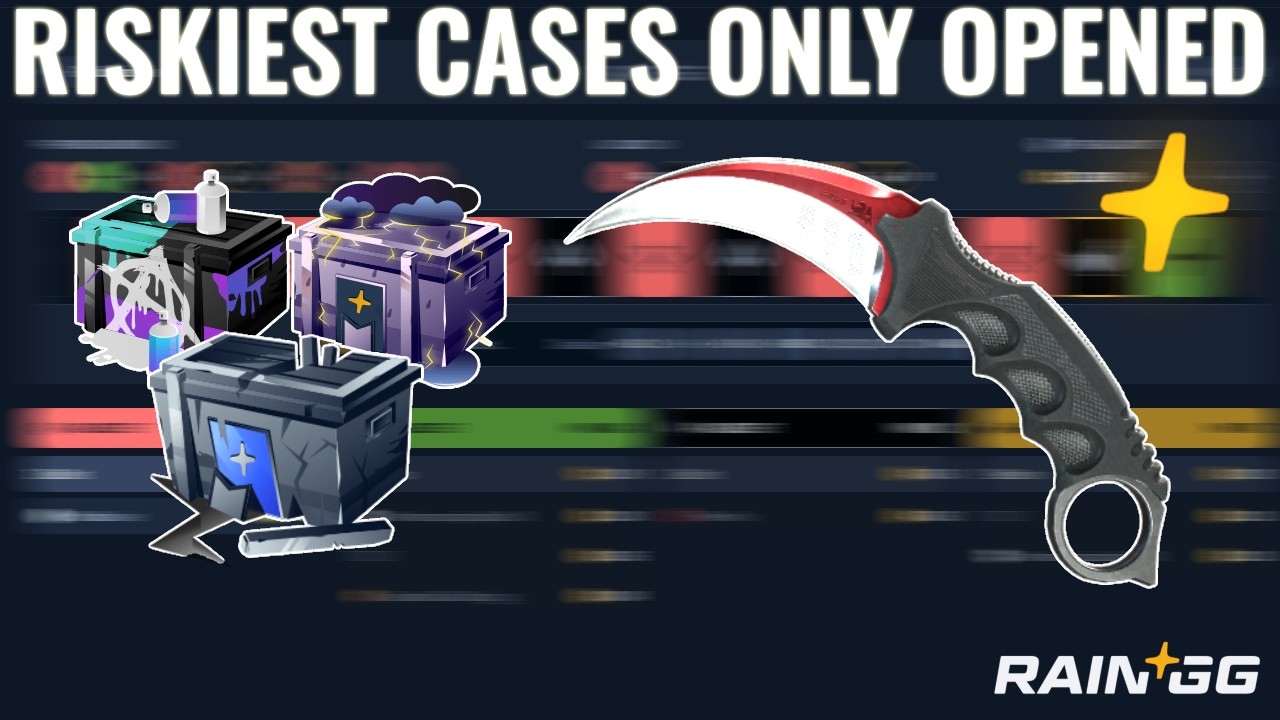 I ONLY RAN THE RISKIEST CASES ON RAIN.GG CASE BATTLES AND IT WENT LIKE THIS...