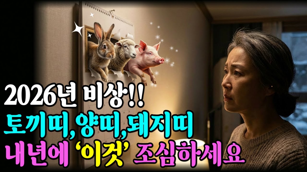 2026년 눌삼재 띠(토끼,양,돼지)는 무조건 보세요! 이것 안 지키면 큰일 납니다 | 부처님말씀ㅣ불교철학