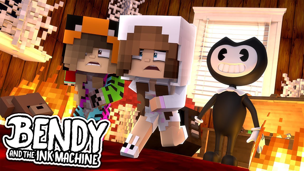 BENDY PRANKS BABY ARIANA AND BABY ELLIE!! w/Little Carly and Little Kelly (Minecraft Roleplay)