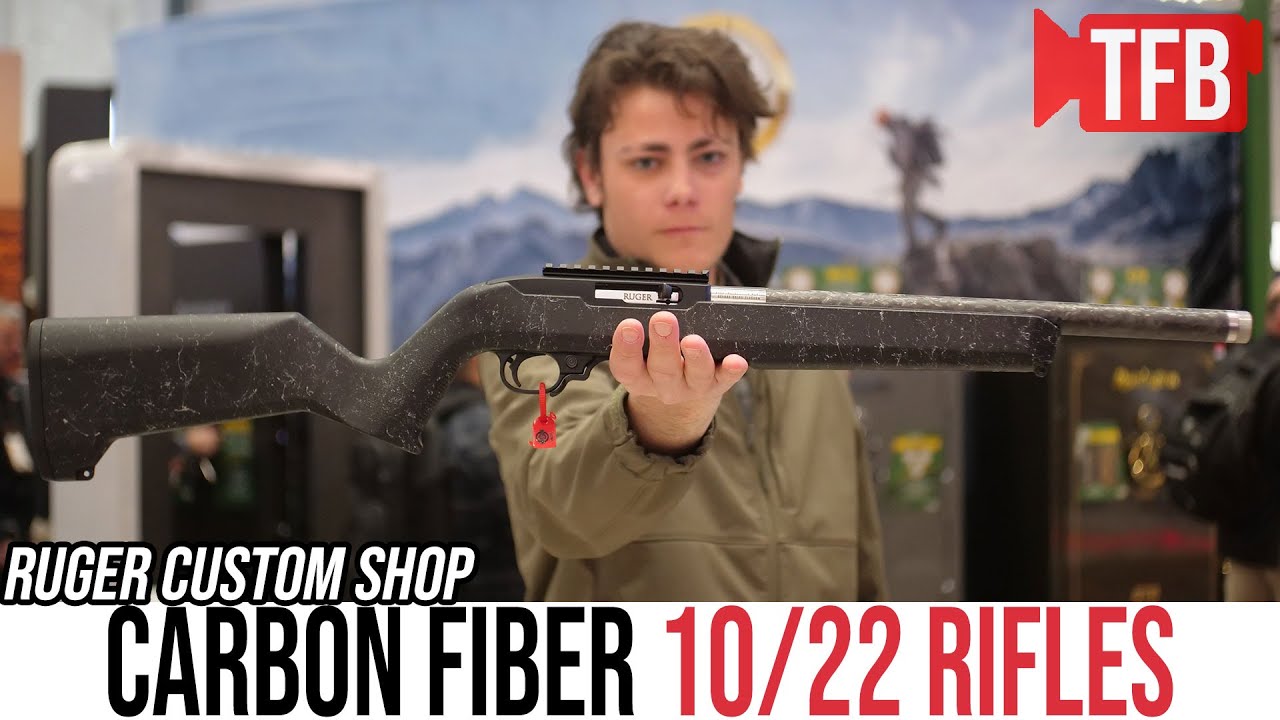 Новые углеродные винтовки Ruger Custom Shop 10/22s | SHOT Show 2025