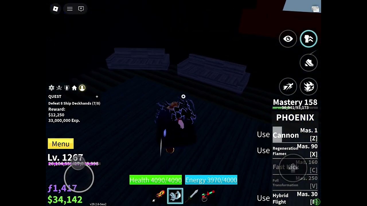 Grinding my Pheonix Fruit Blox Fruits