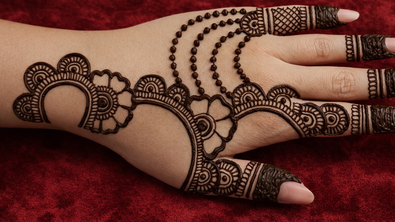 Beautiful Stylish Mehndi Design for back hand |bold floral henna design | Eid Mehndi design |Mehandi