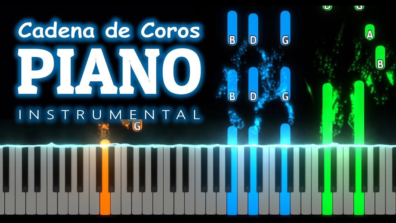 Cadena de COROS CRISTIANOS En Piano Tutorial Mix / Piano Instrumental ♪♫♬