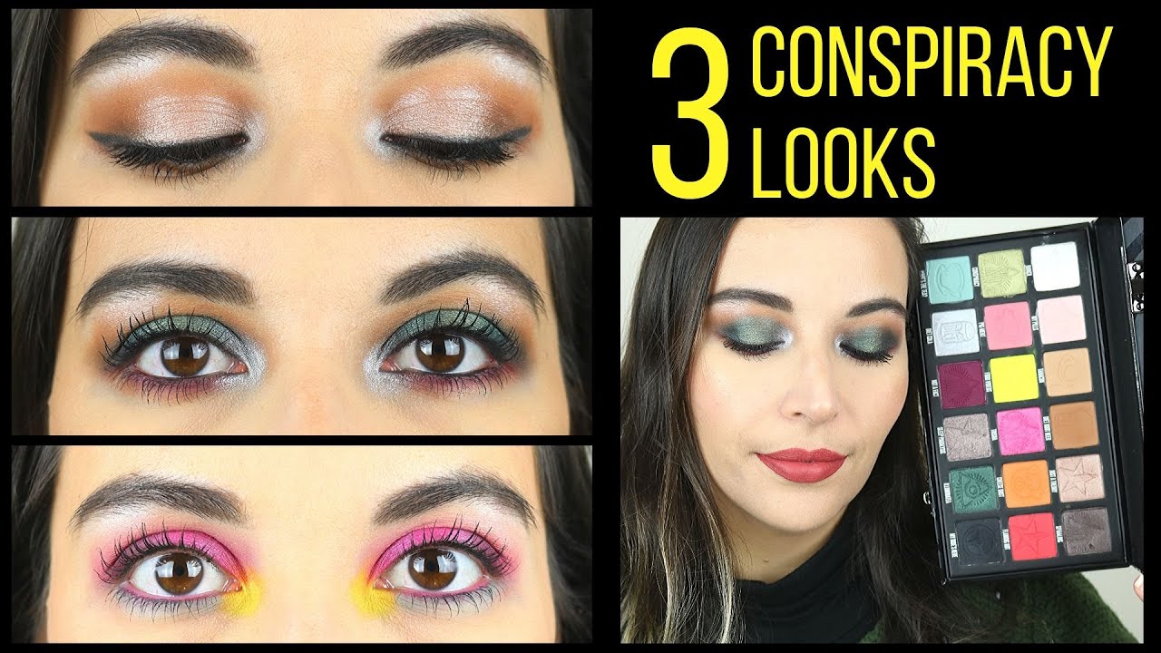 3 DIFFERENT LOOKS using the SHANE X JEFFREE CONSPIRACY PALETTE | Neutral, Smokey Green & Bright Pink