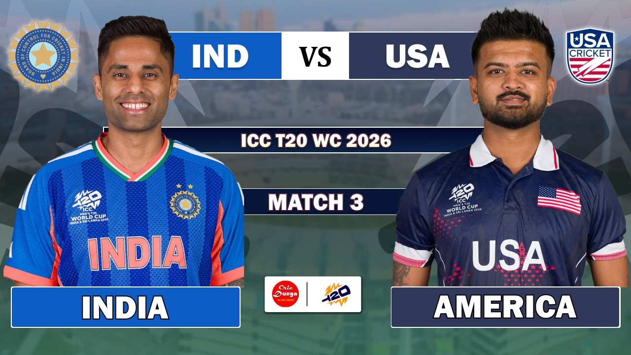 LIVE: India vs USA, 3rd T20 World Cup | Live Cricket match &bull; IND vs USA Match Commentary | USA BAT