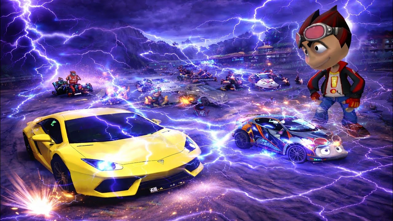 lighting strike 💥 total destruction,  BB racing
