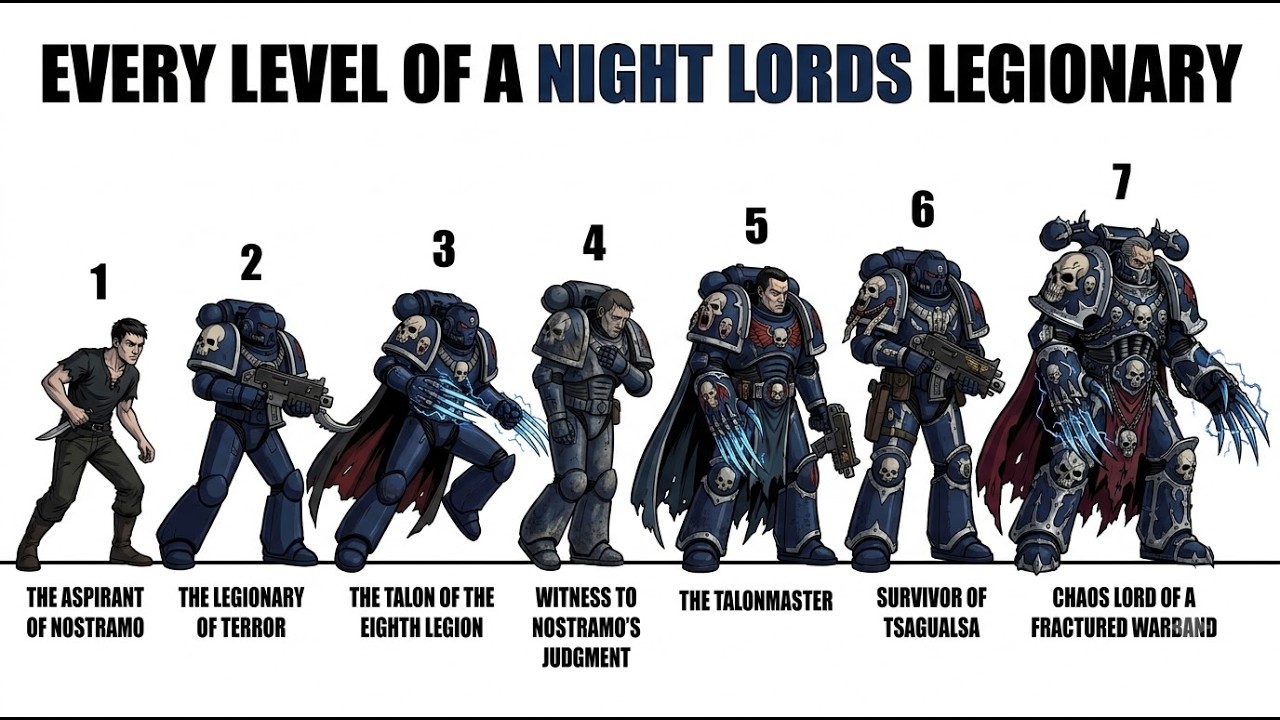 Your Life as Every Rank in the Night Lords (Warhammer 40k)