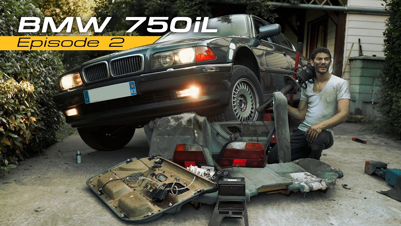 Разбираемся в проблемах седана BMW V12, простоявшего 10 лет в поле — 750iL Эпизод 2