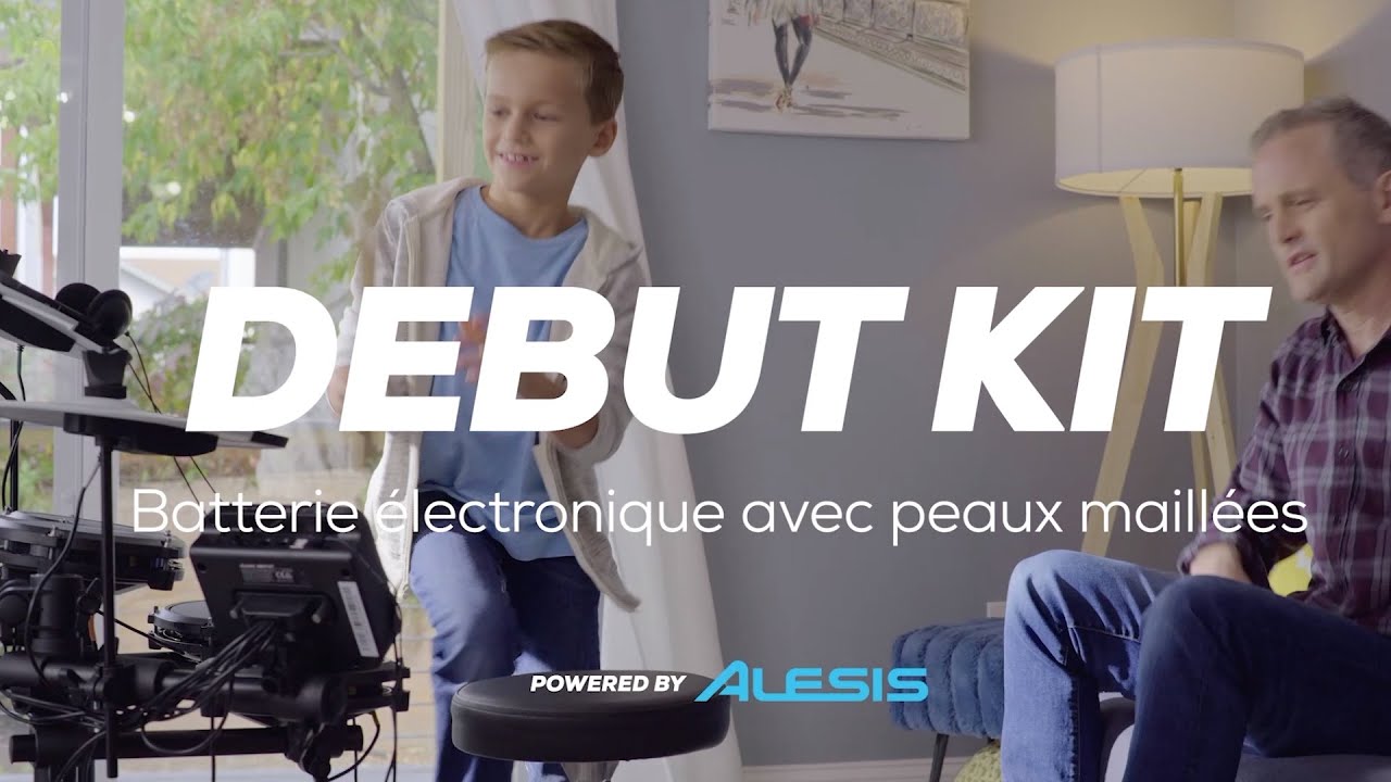 ALESIS DEBUT - Kit de batterie électronique à peaux maillées (vidéo Algam Webstore)