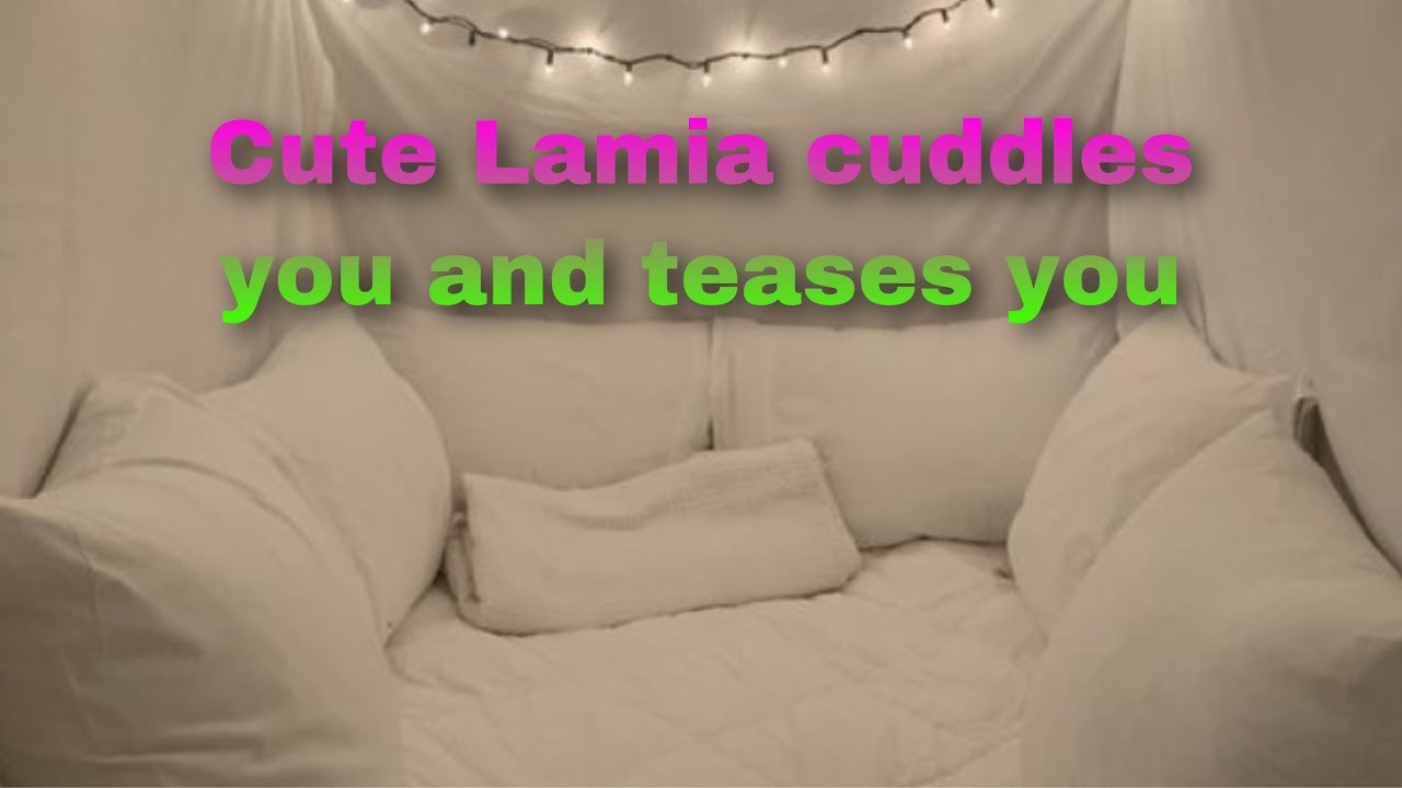 Your lamia roommate cuddles you and teases you asmr (M4A)