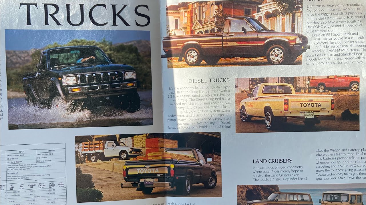 Toyota Truck Brochure Review (1980s & 1990s) | Classic Pickup Catalogs