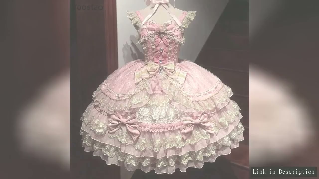 Victorian Gothic Lolita Jsk Dress Women Luxury Elegant Lace Ruffles Bow Wedding Dress Japanese Vinta