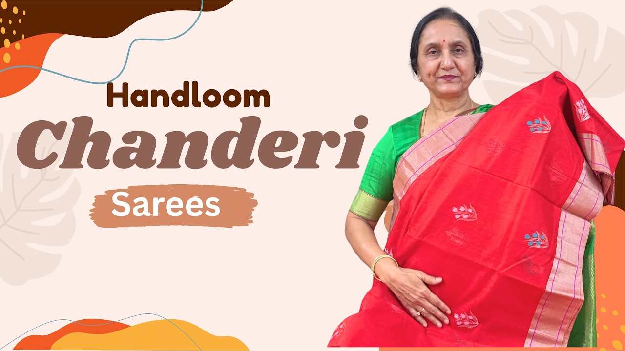 Handloom chanderi Sarees by Anitha Reddy Jejis Vlogs