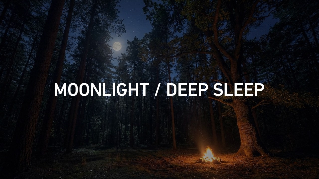 Moonlight Meditation in Dry Garden | 432Hz Sleep Music: Delta Waves, Insomnia Relief