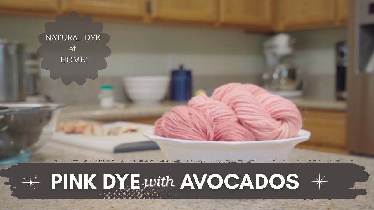 Naturally Dye your Textiles PINK at Home with Avocados