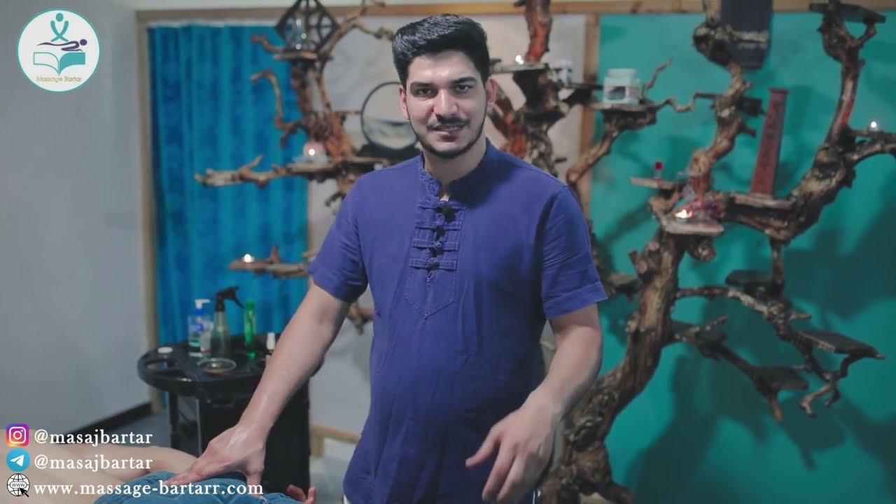 آموزش ماساژ پشت پا                                        Back massage training.