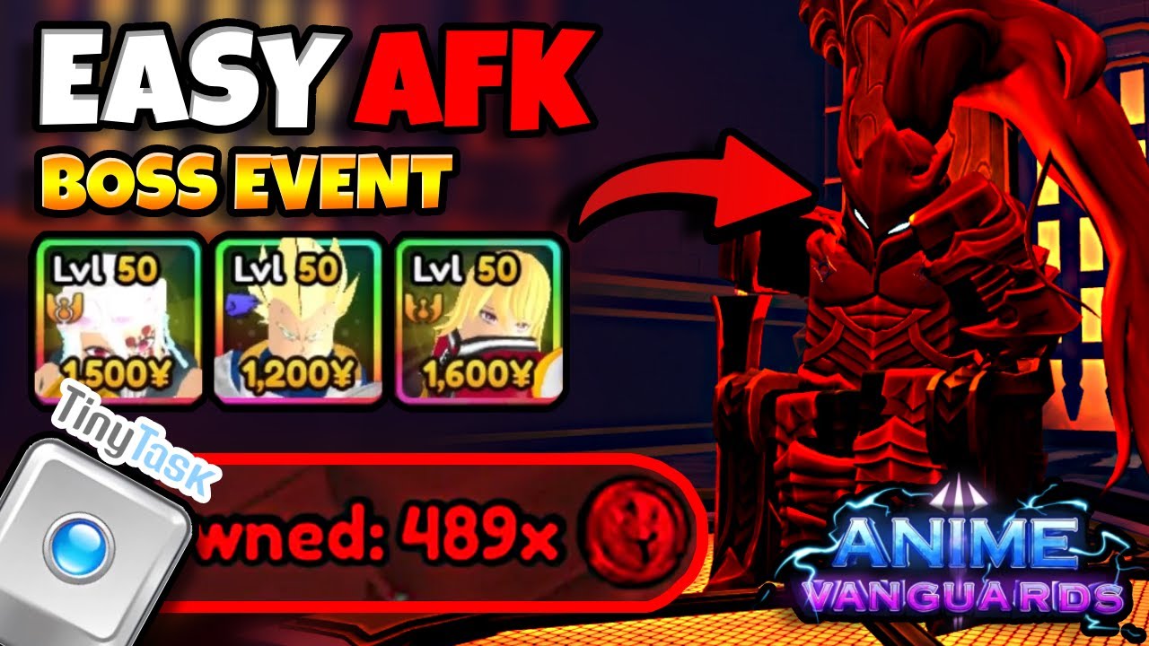 HOW TO AFK BOSS EVENT (NO IGRIS) in ANIME VANGUARDS
