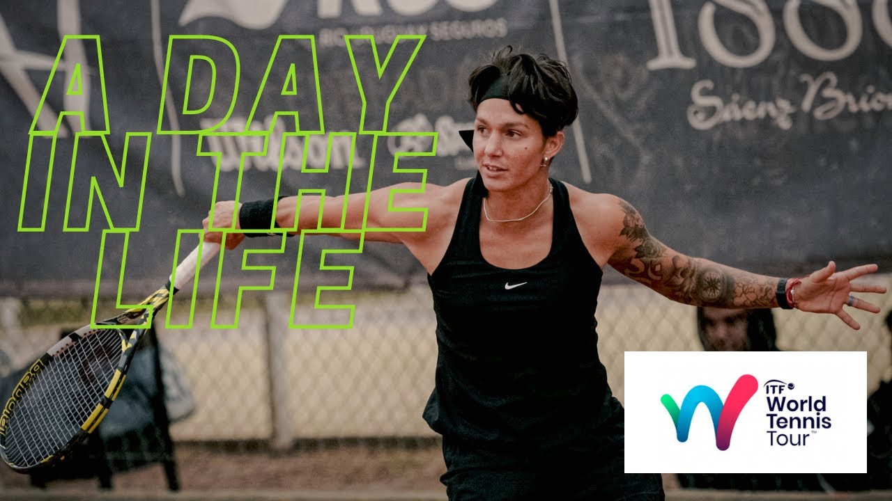 A Day In The Life Of A Pro Tennis Player || Training Day