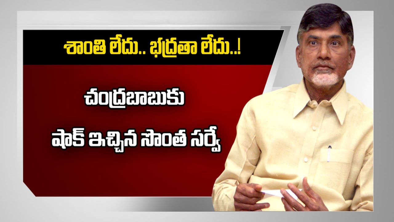 Survey reports shock AP CM Chandrababu Over Govt. Performance