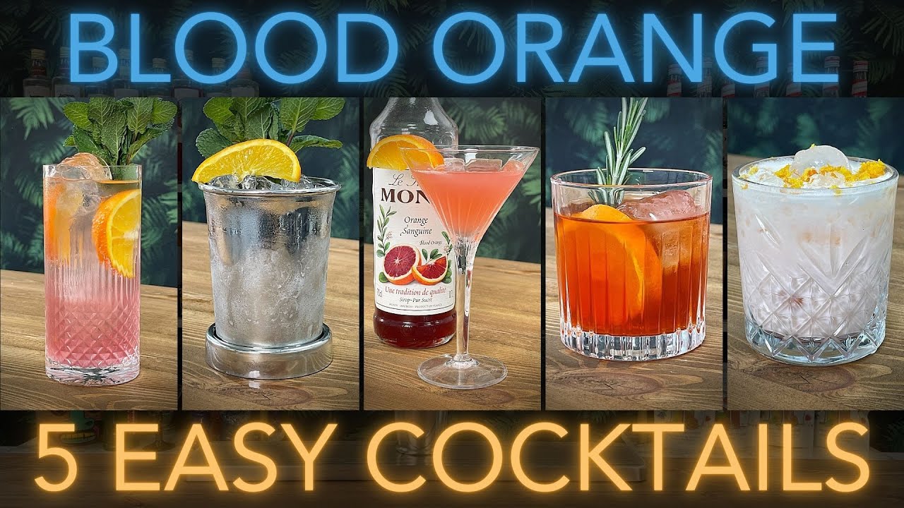 5 EASY Blood Orange Cocktails YOU can make at HOME