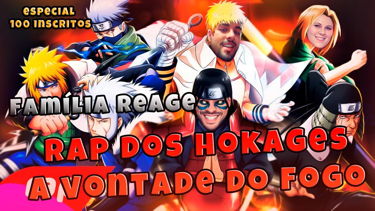 Família Reage | Rap dos Hokages (Naruto) - A VONTADE DO FOGO | NERD HITS 7mz Especial 100 Inscritos