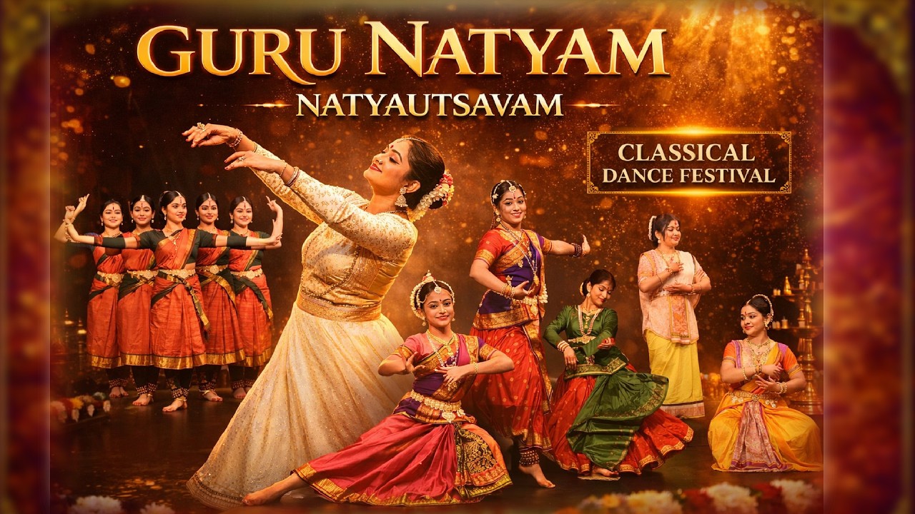 Guru Natyam Classical Dance   Shanmukha Theaters Presents   Captured by Techie Focus Media Bay Area