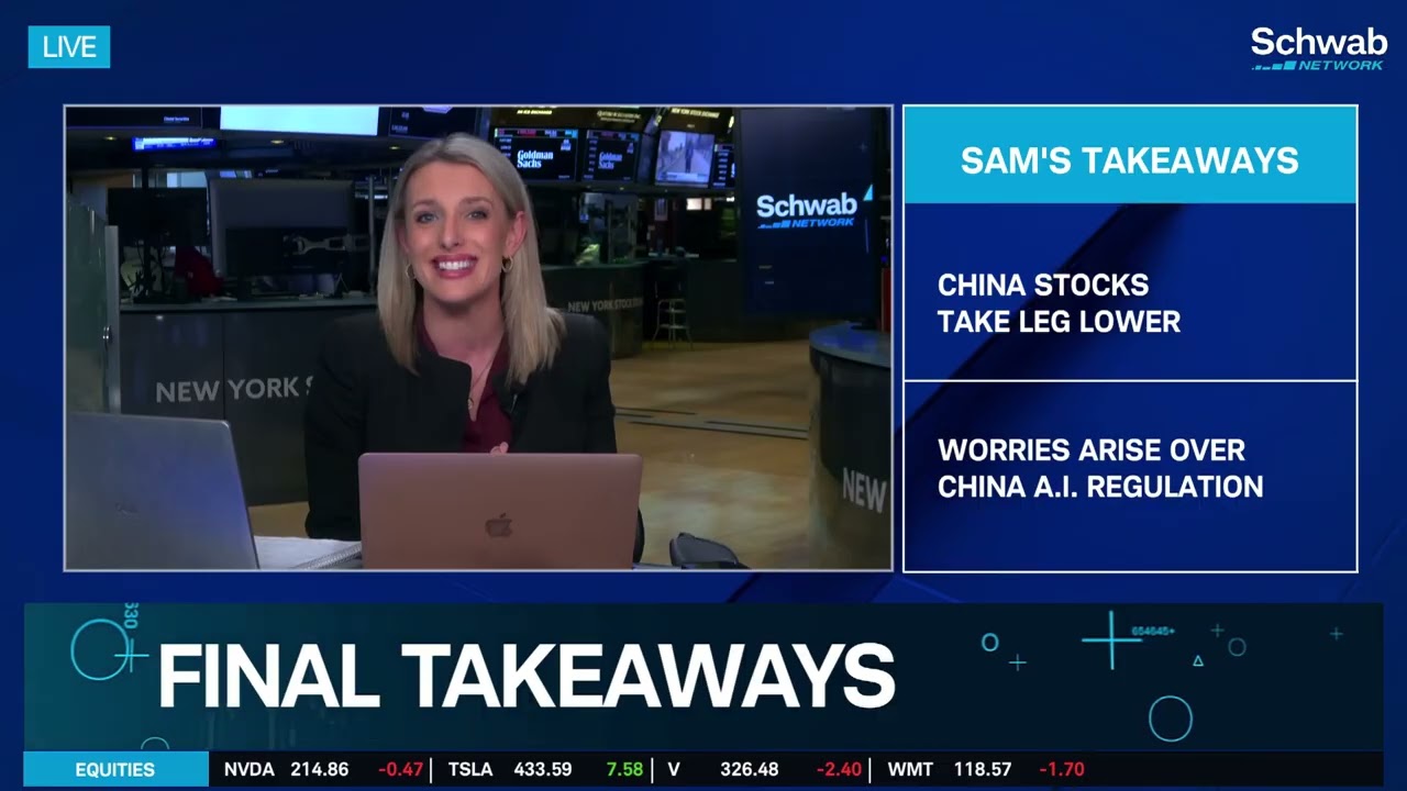 Tuesday's Final Takeaways: China Stocks Slide as AI Regulation Fears Grow