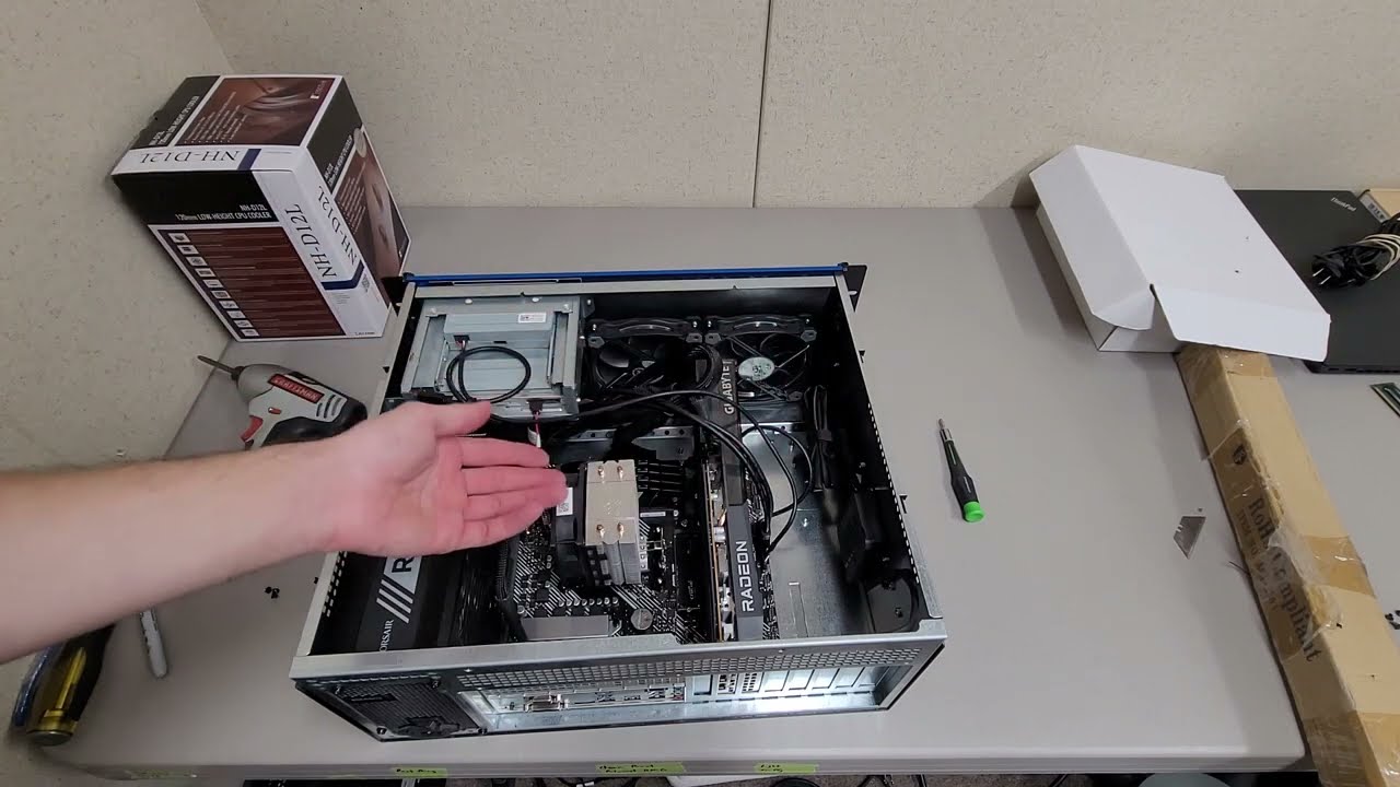 First impression of the Noctua NH-D12L and finalizing my Sliger CX4150i 4U build Part 2
