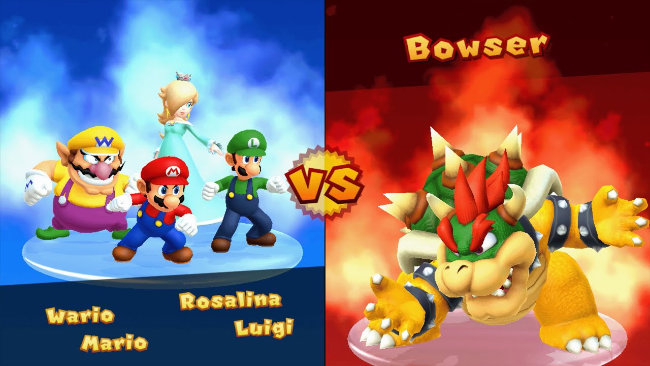Mario Party 10 - Mario vs Rosalina vs Wario vs Luigi - Mushroom Park