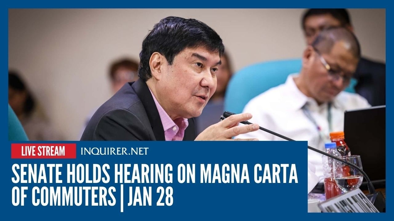 LIVE: Senate holds hearing on Magna Carta of Commuters | Jan 28