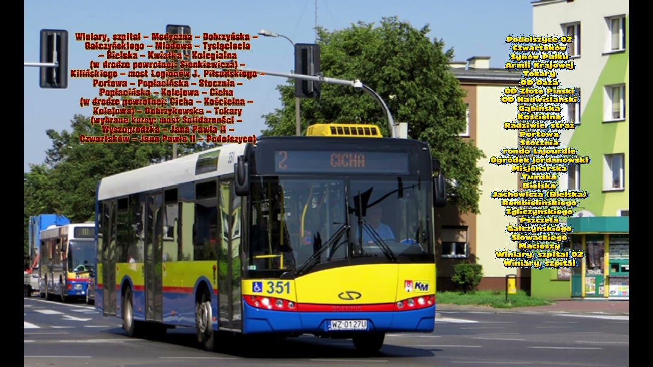 Zapowiedzi lini 2 km Płock