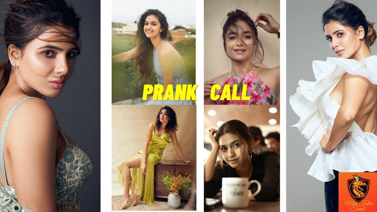 Keerthy Suresh Prank call To Samantha |Mini Talks Tamil |