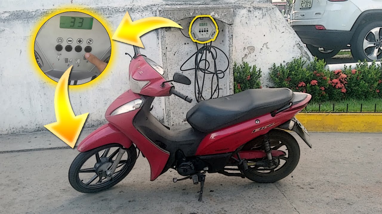 APRENDA QUAL A CALIBRAGEM CORRETA DOS PNEUS DA BIZ , (sem garupa e com garupa)