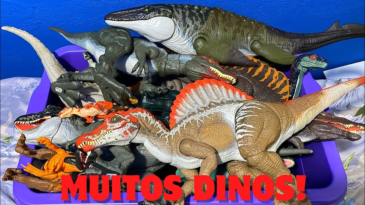 TODOS os DINOSSAUROS JURASSIC WORLD: MATTEL da COLEÇÃO!!!