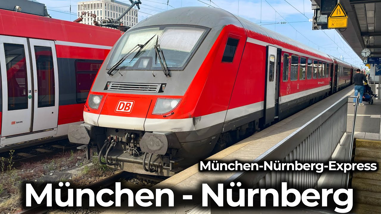 Schnellster Regionalexpress Deutschlands | 4K Führerstandsmitfahrt: München-Nürnberg-Express | MüNeX