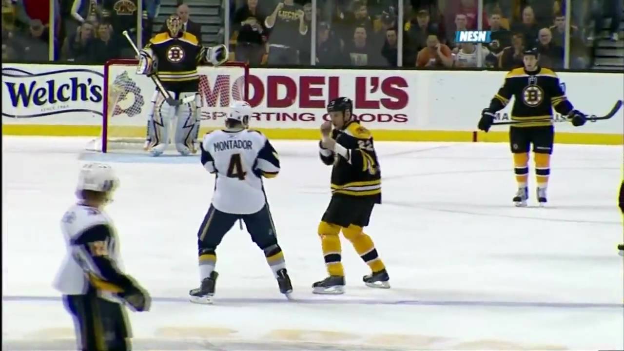 Steve Montador vs Shawn Thornton Nov 7, 2009