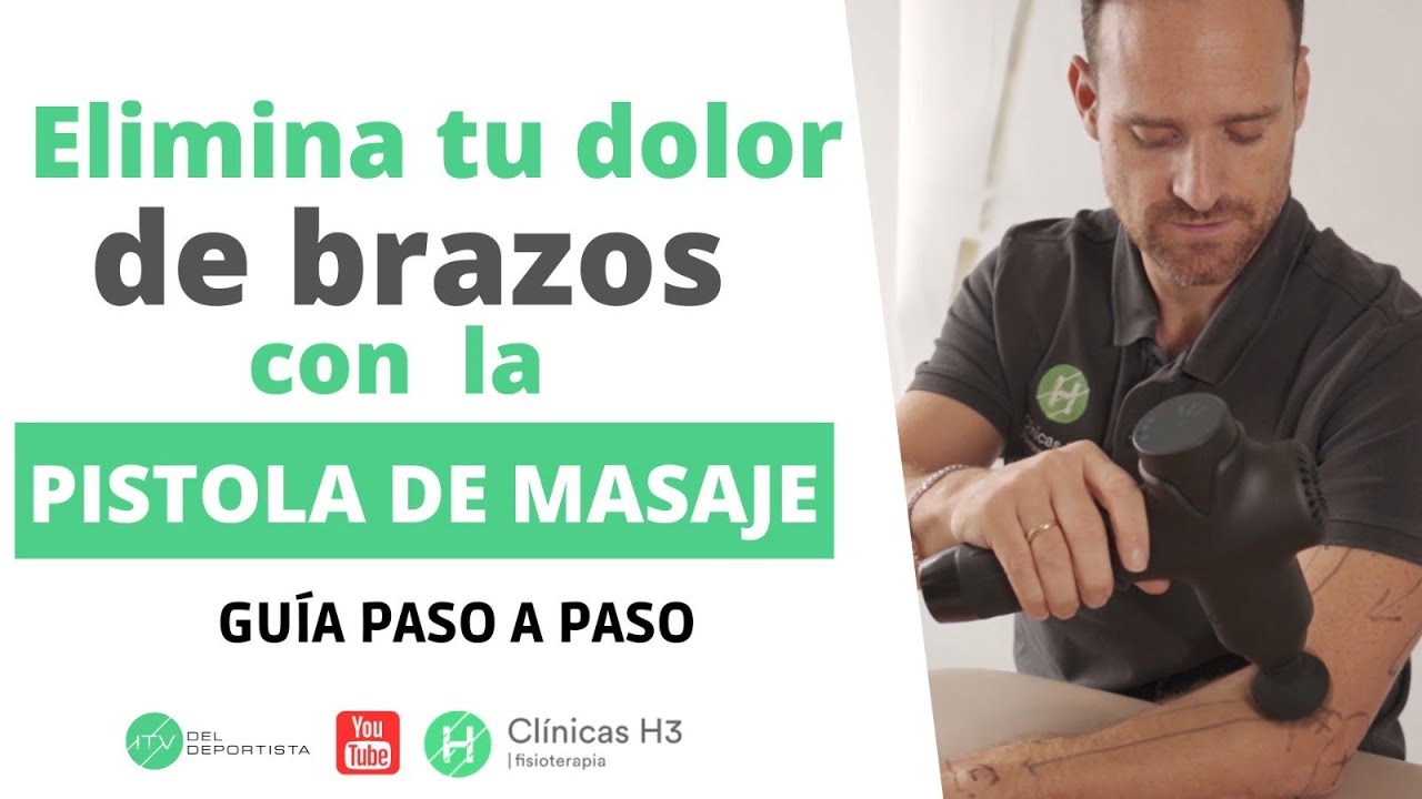 Cómo usar la PISTOLA de MASAJE muscular para DOLOR de BRAZO 💪