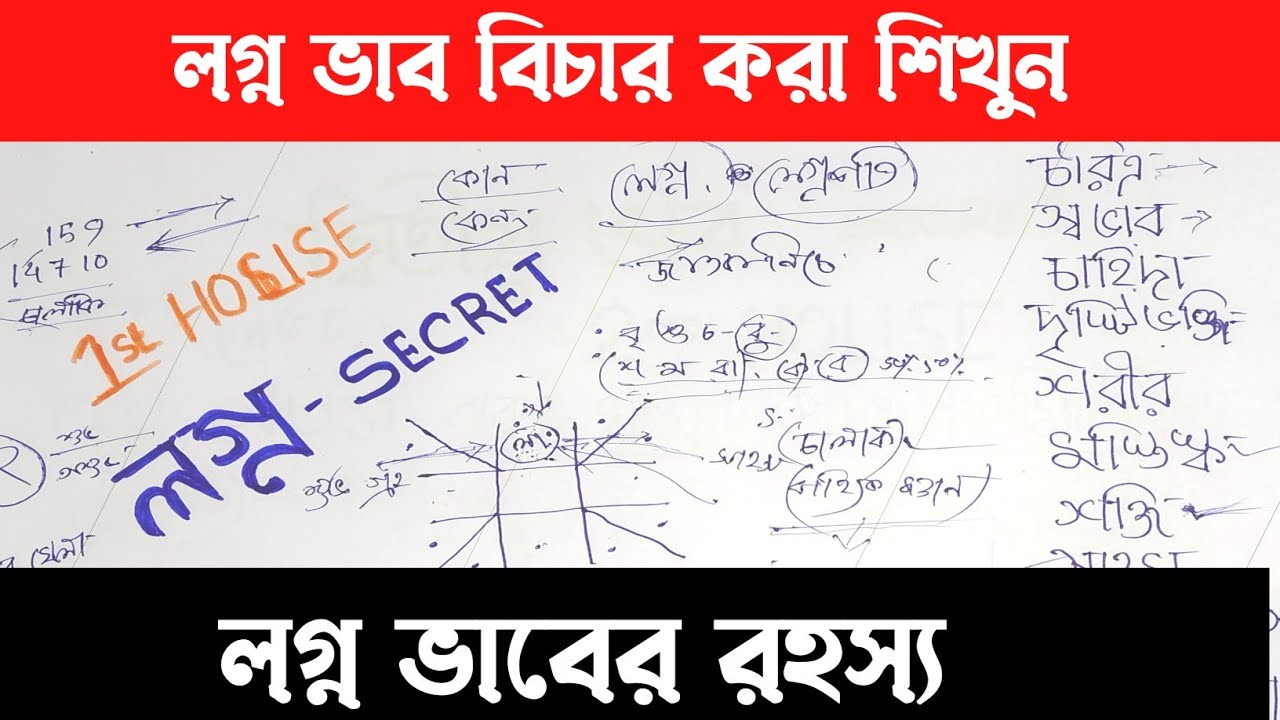 লগ্ন বিচার করা শিখুন | 1st house in astrology | lagno kemon kore dekhbo | #জ্যোতিষ #anandashastri 