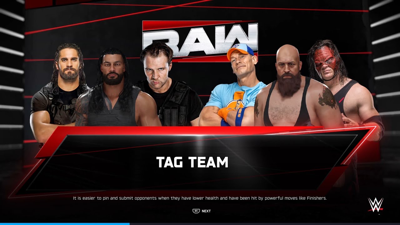 WWE2k25 THE SHIELD VS JOHN CENA - BIG SHOW & KANE || RAW TAG TEAM MATCH #wwe2k25 #theshield #raw