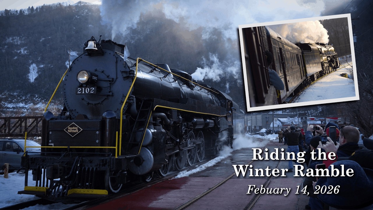 Train Ride with 2102 on the Winter Iron Horse Ramble! - Reading Blue Mtn. & Northern RR - 2/14/26