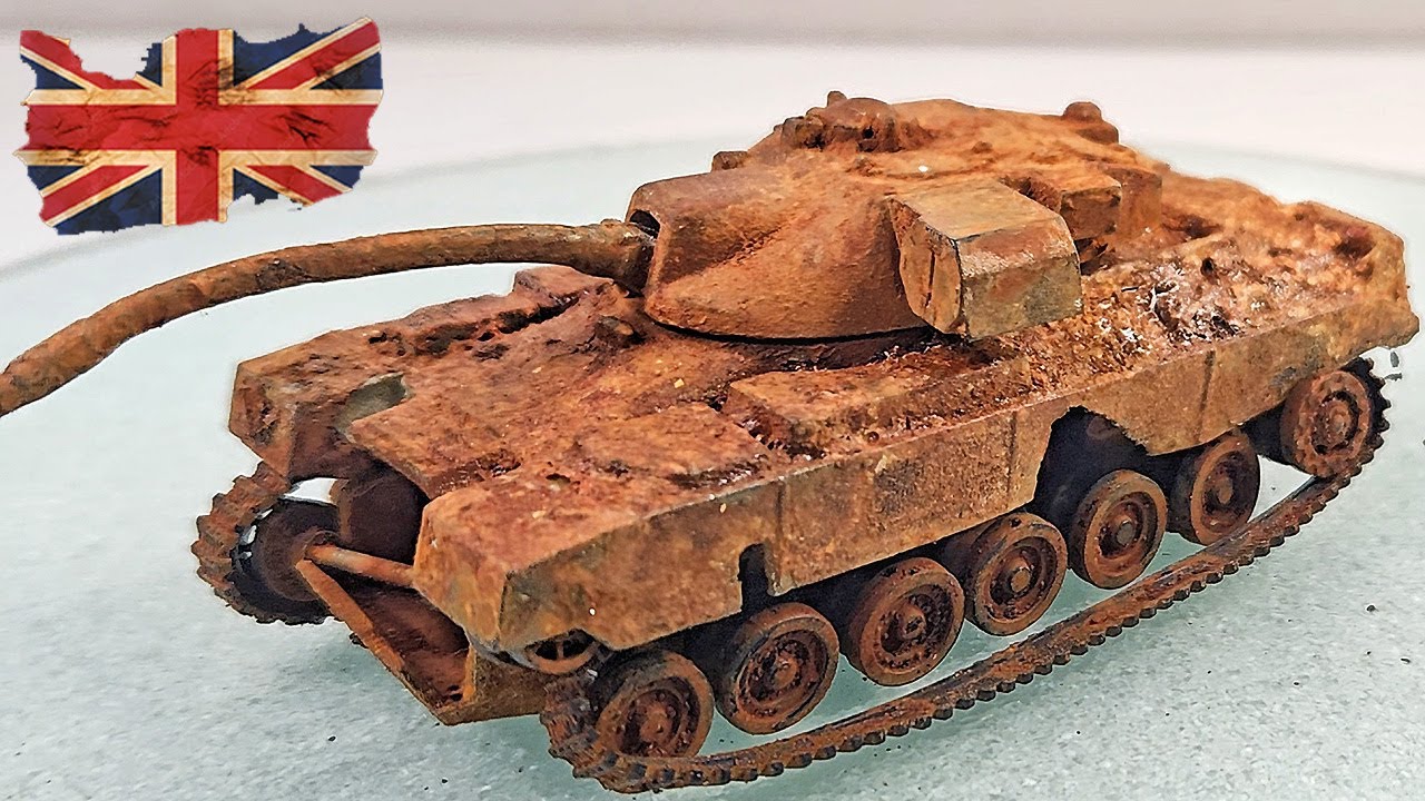 UK Chieftain Tank Restoration Abandoned Old British Main Battle Tank