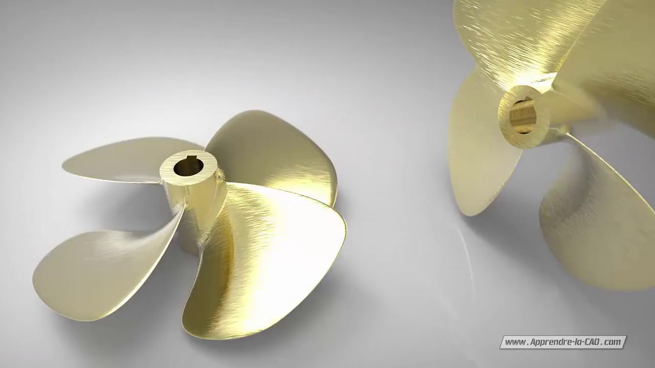 Tuto Catia V5 - Une Helice de bateau surfacique et solide