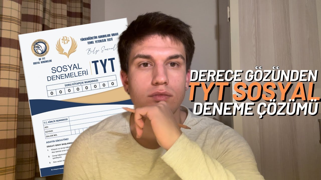 TYT SOSYAL DENEME ÇÖZÜMÜ! DERECE ÖĞRENCİSİ GÖZÜNDEN BAK!