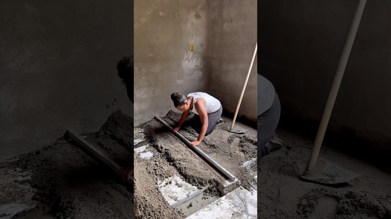 Batendo contra piso do meu quarto #construction #facavocemesmo #casa #constru&ccedil;ao #sonho